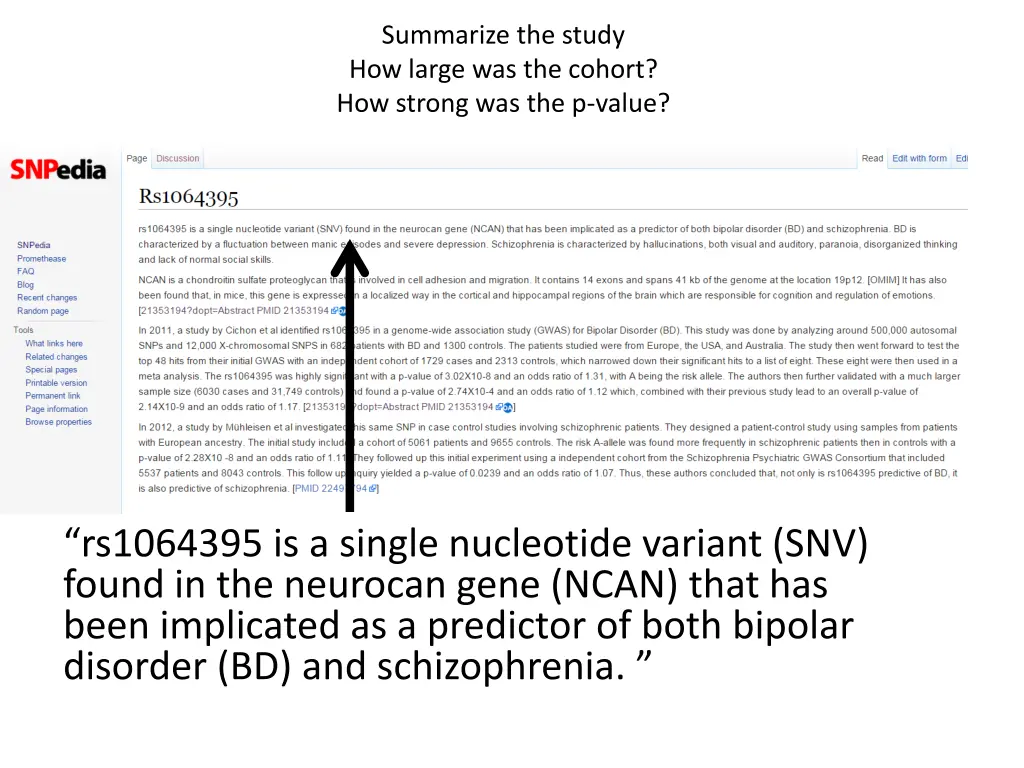 summarize the study how large was the cohort 1