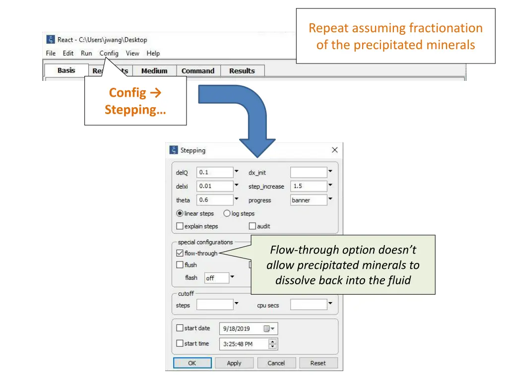 repeat assuming fractionation of the precipitated