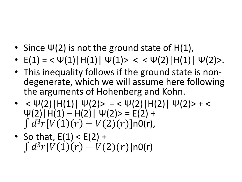 since 2 is not the ground state