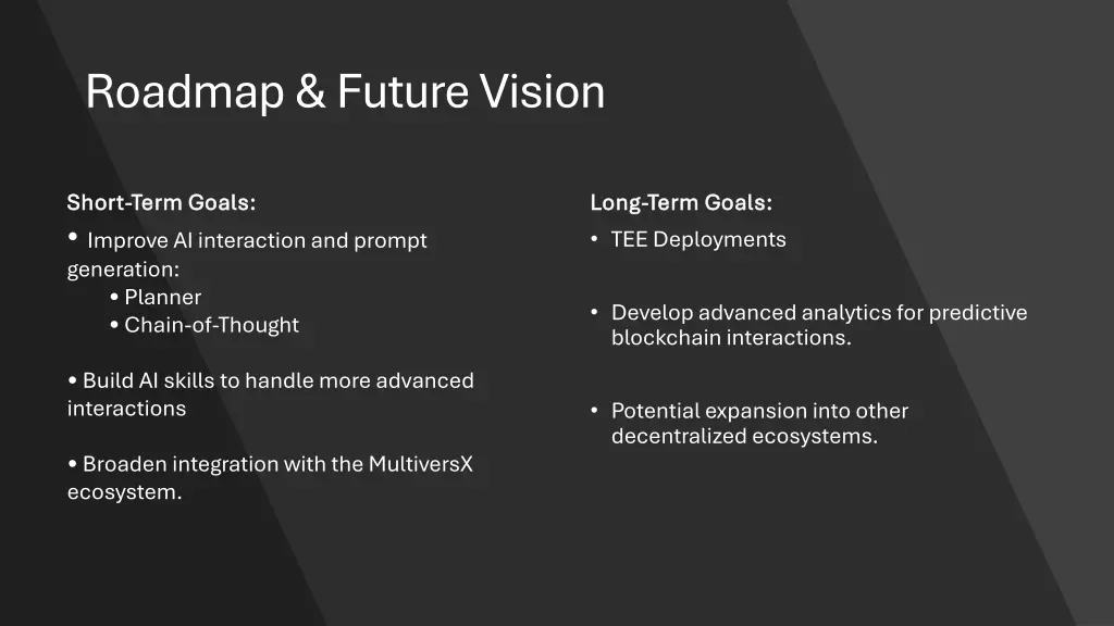 roadmap future vision