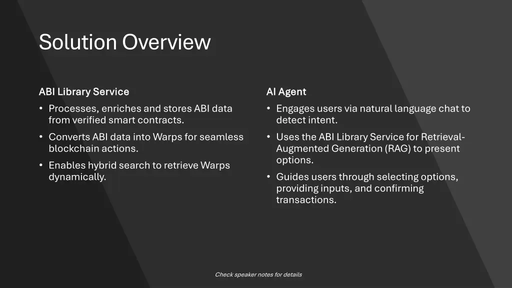 solution overview