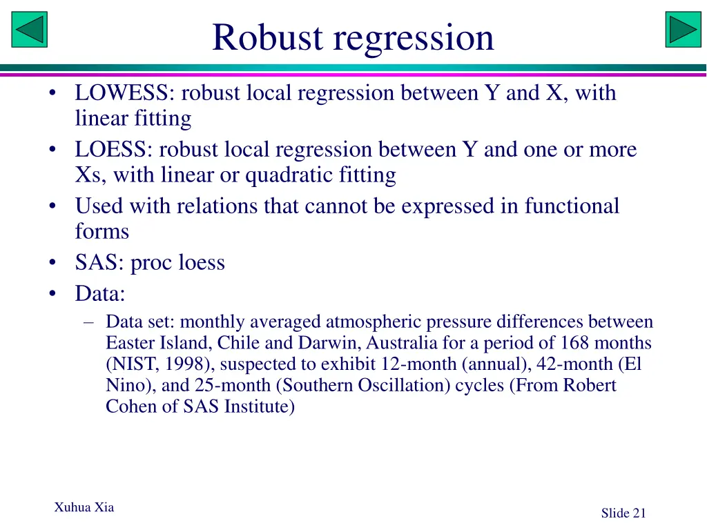 robust regression