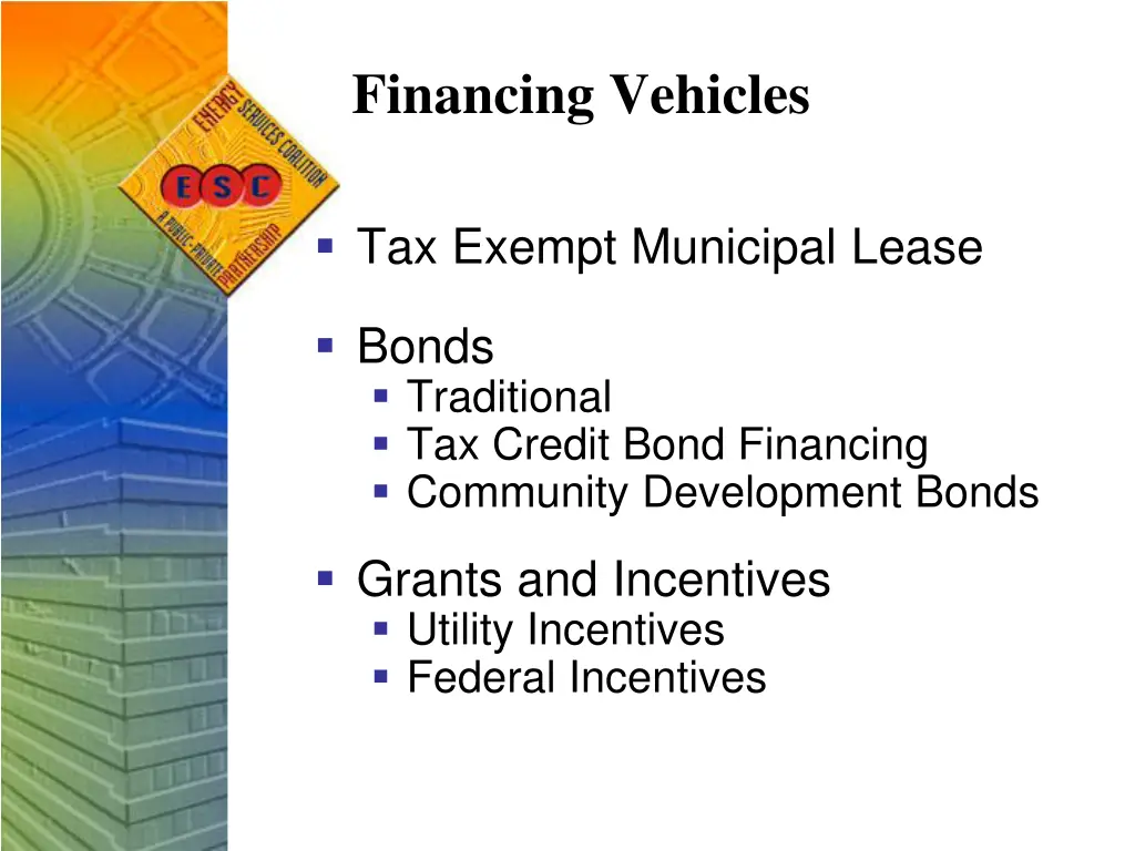 financing vehicles