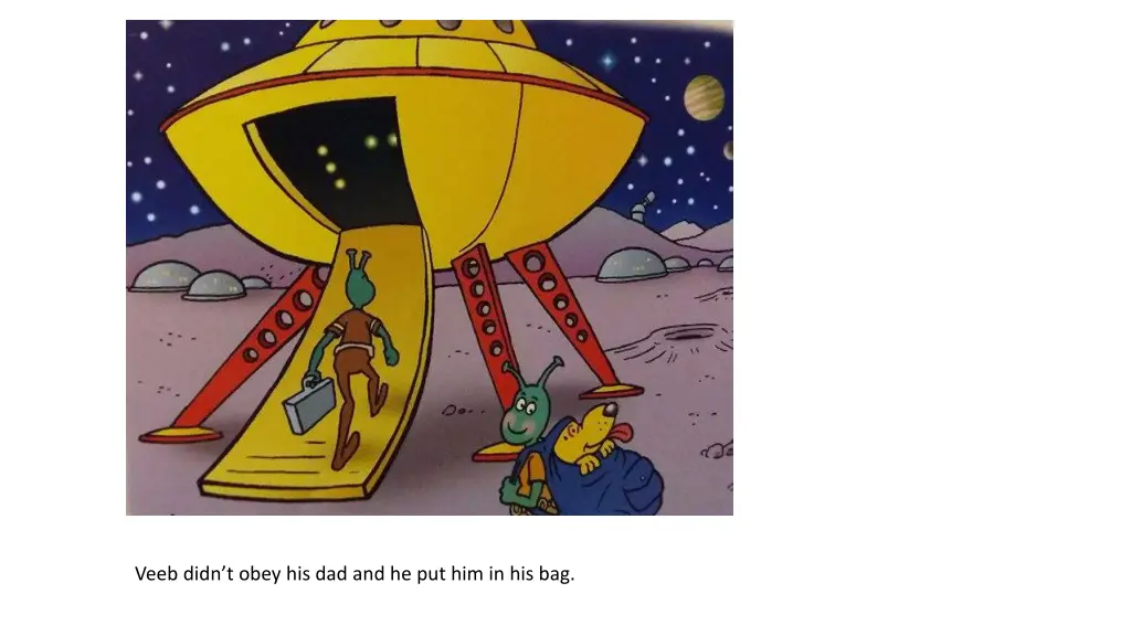 veeb didn t obey his dad and he put him in his bag