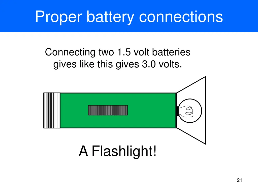 proper battery connections