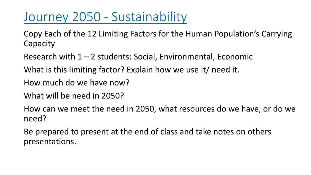 journey 2050 sustainability