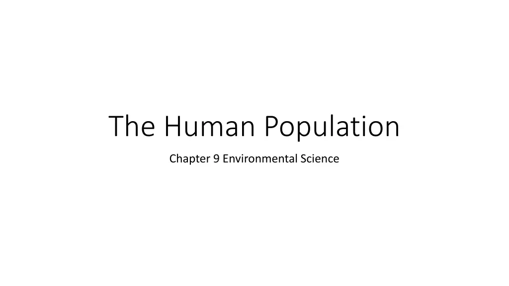 the human population
