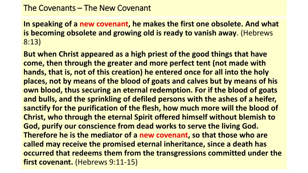 the covenants the covenants the new covenant 3