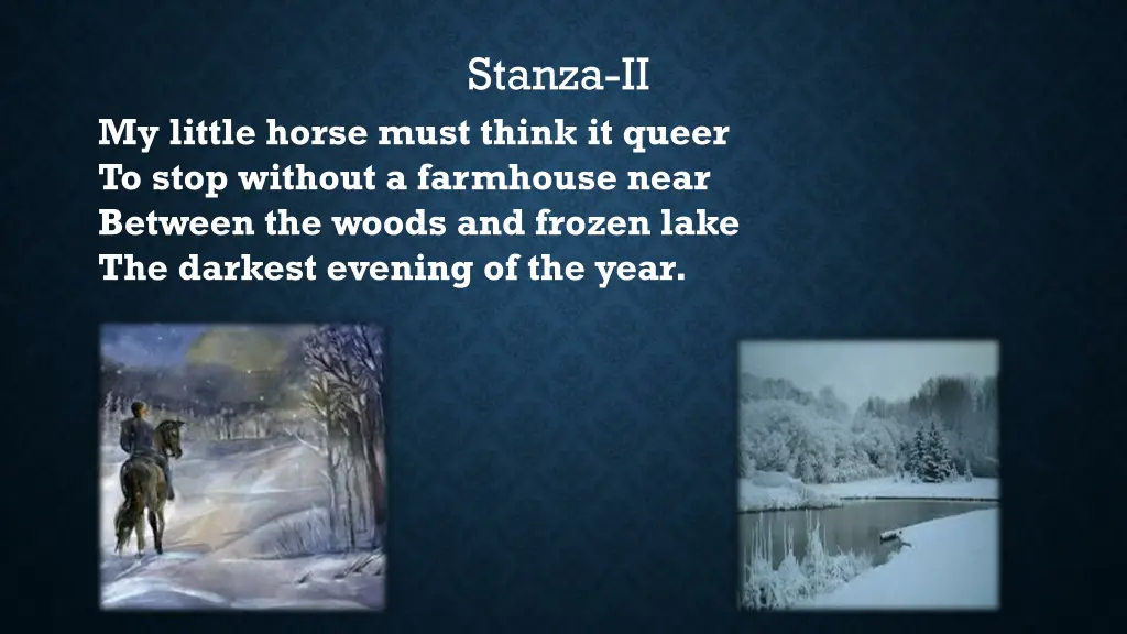 stanza ii