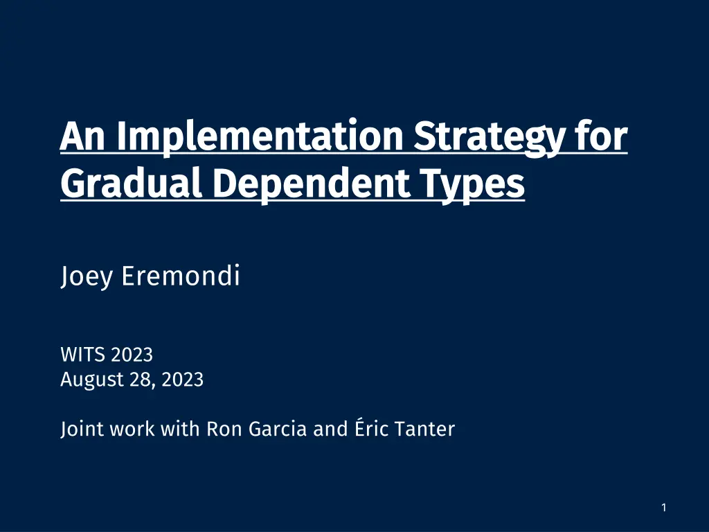 an implementation strategy for an implementation