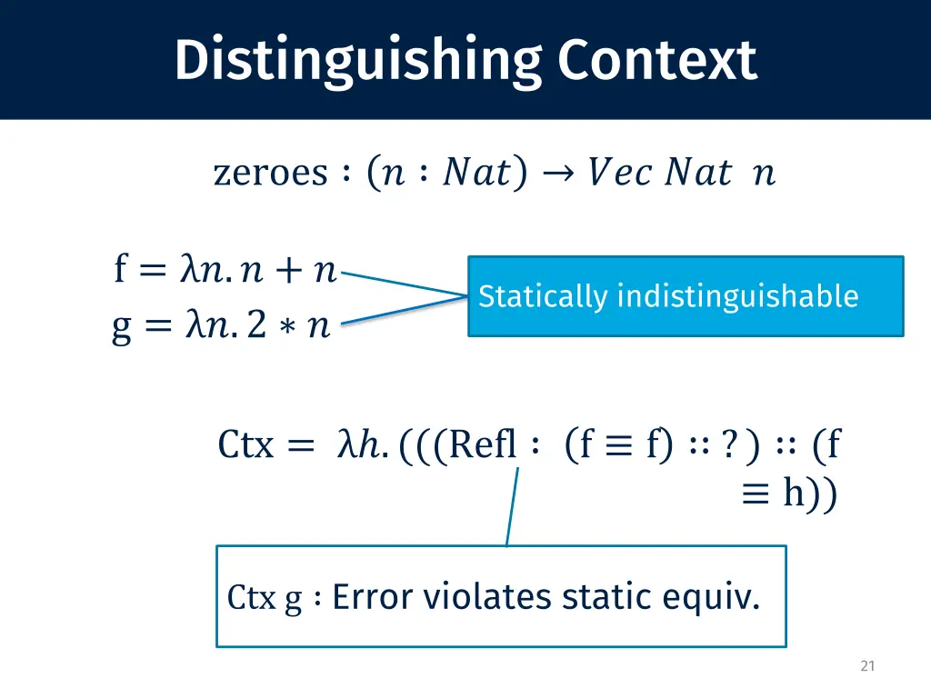 distinguishing context