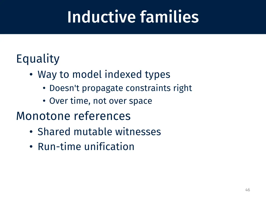 inductive families