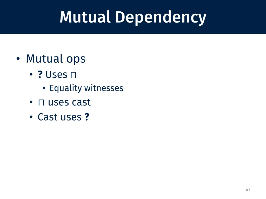 mutual dependency