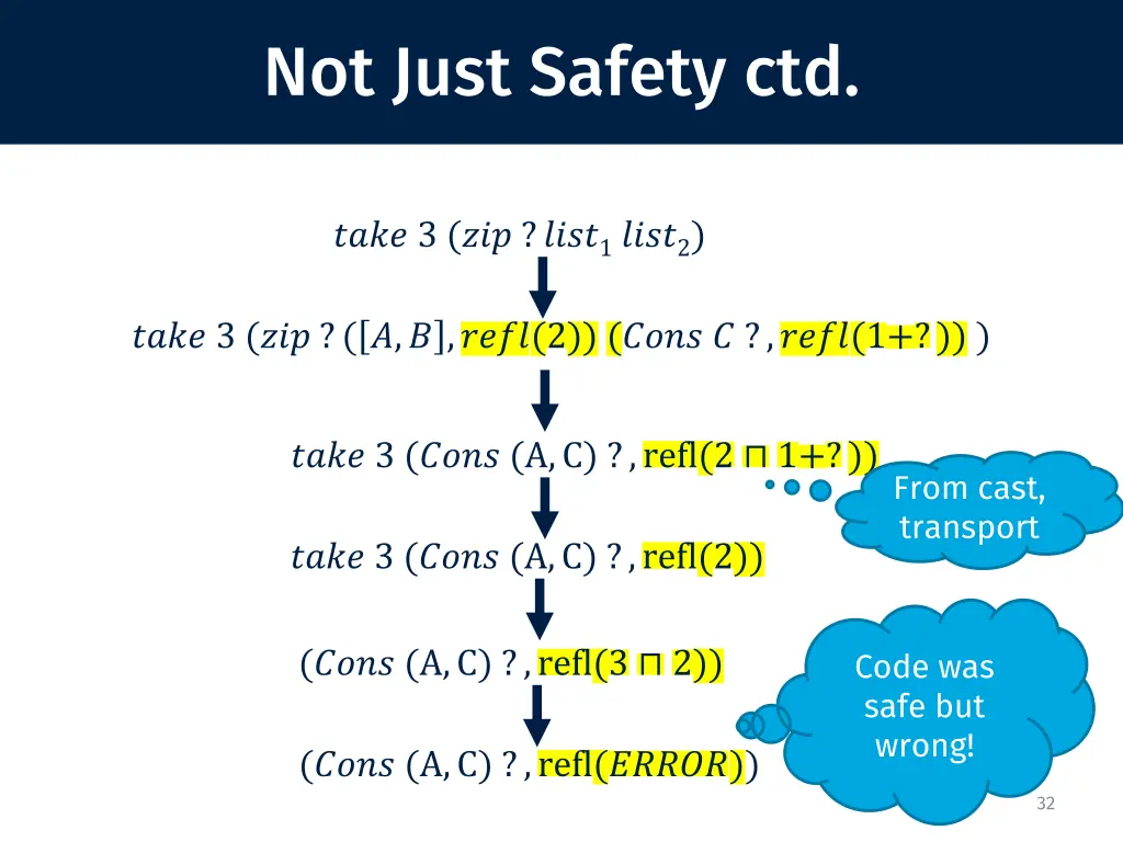 not just safety ctd