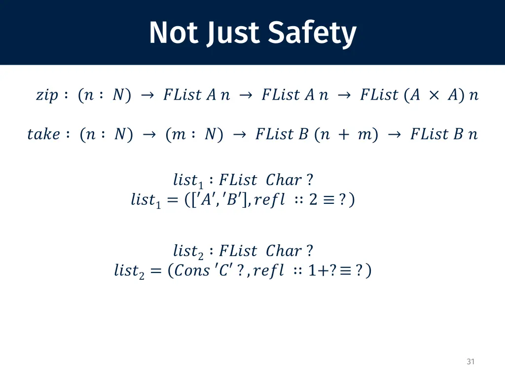not just safety