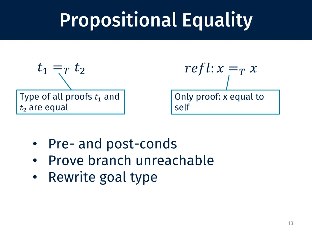 propositional equality
