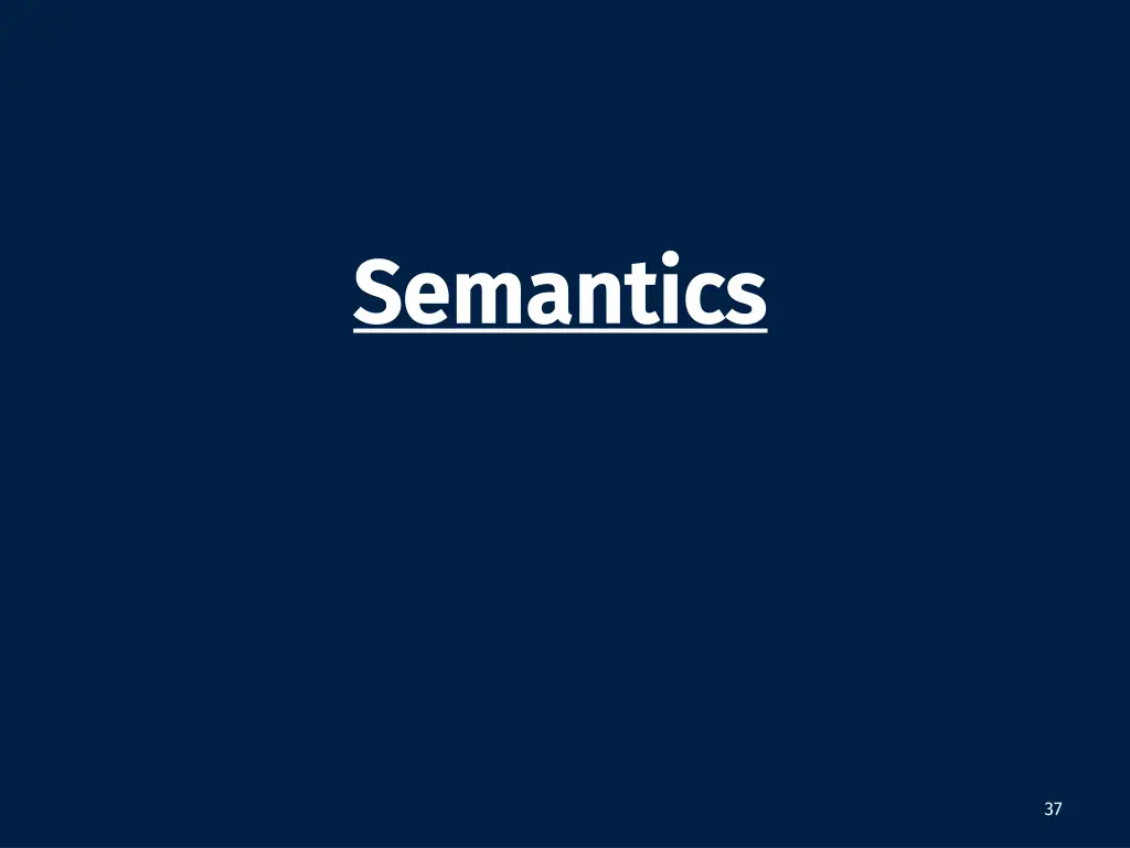 semantics semantics