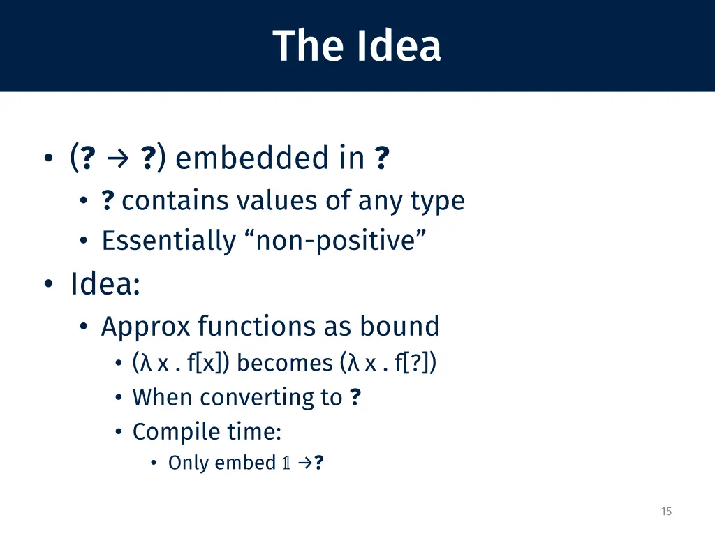 the idea