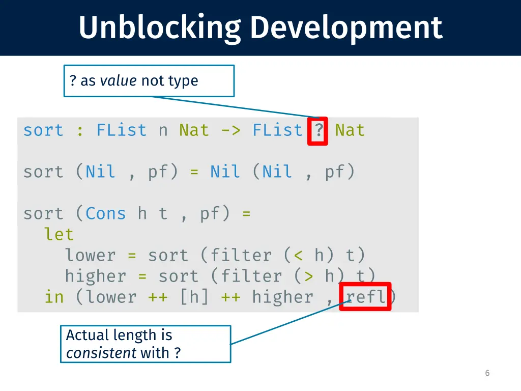 unblocking development