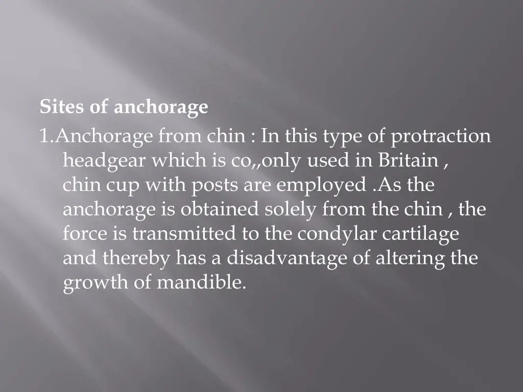 sites of anchorage 1 anchorage from chin in this