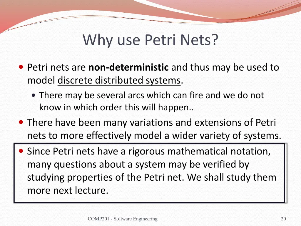 why use petri nets