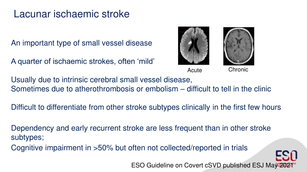 lacunar ischaemic stroke