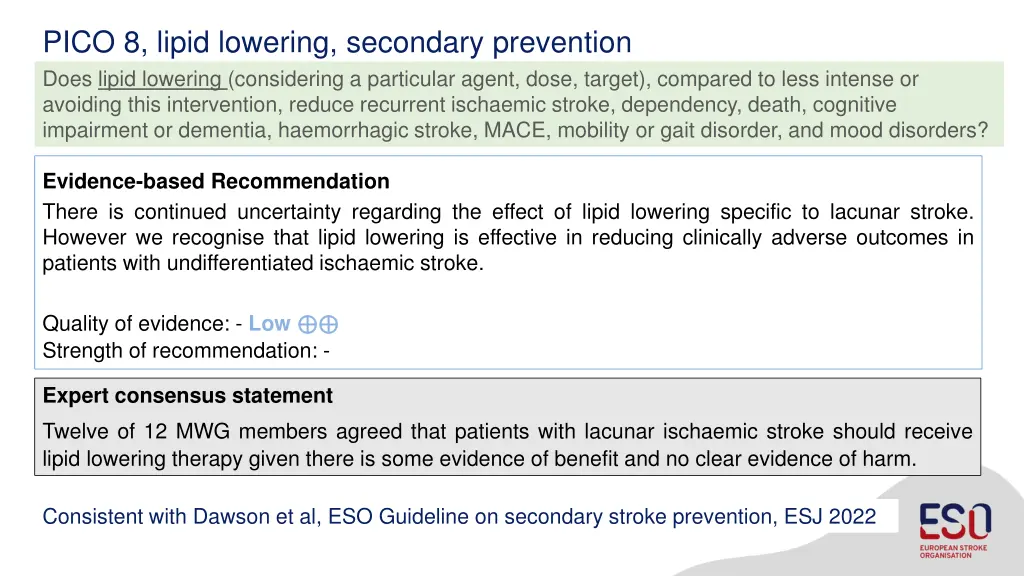 pico 8 lipid lowering secondary prevention does