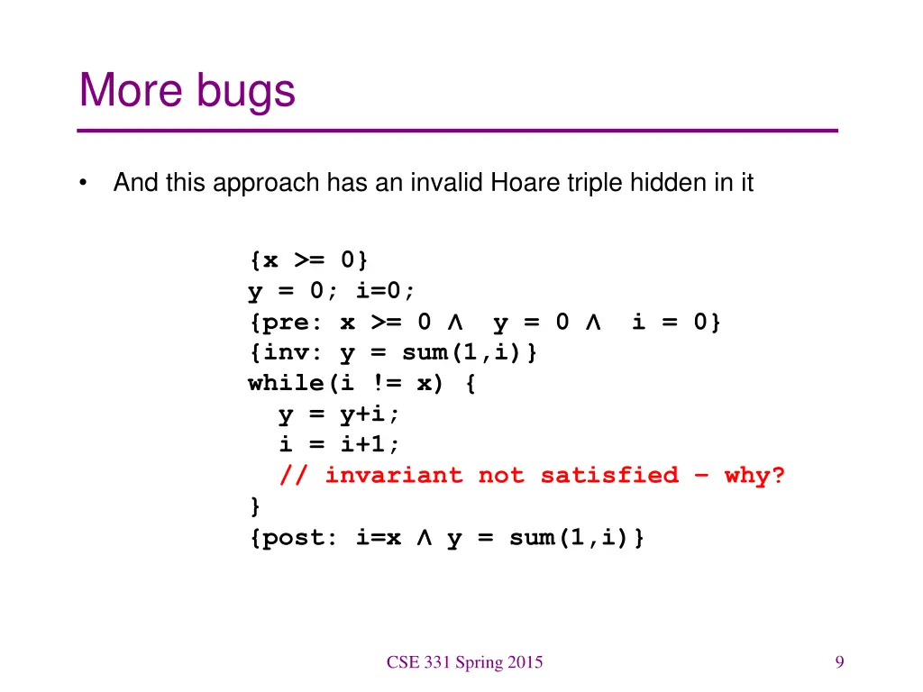 more bugs