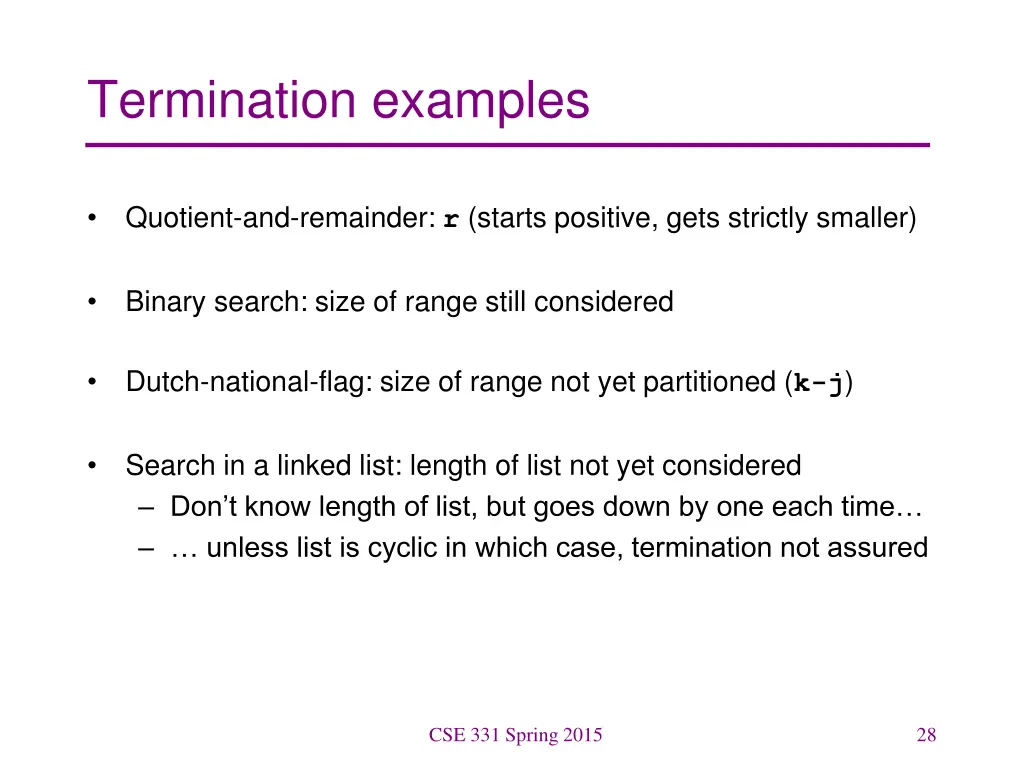 termination examples