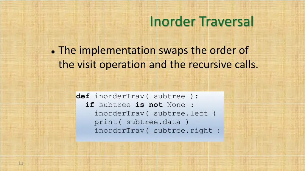 inorder traversal 1