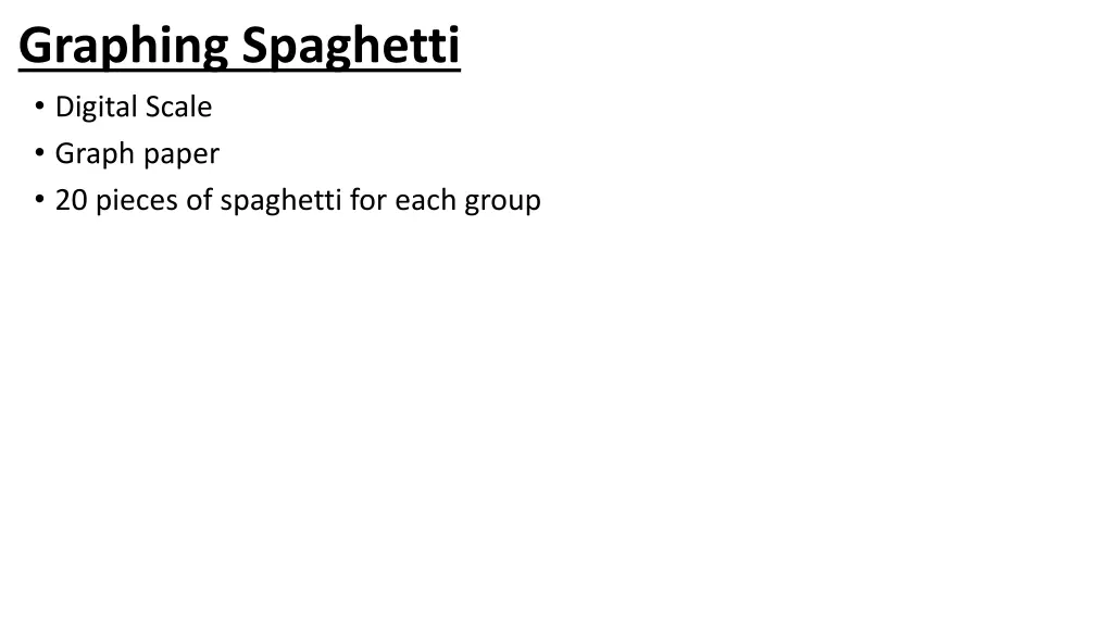graphing spaghetti digital scale graph paper