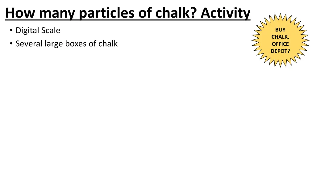 how many particles of chalk activity digital