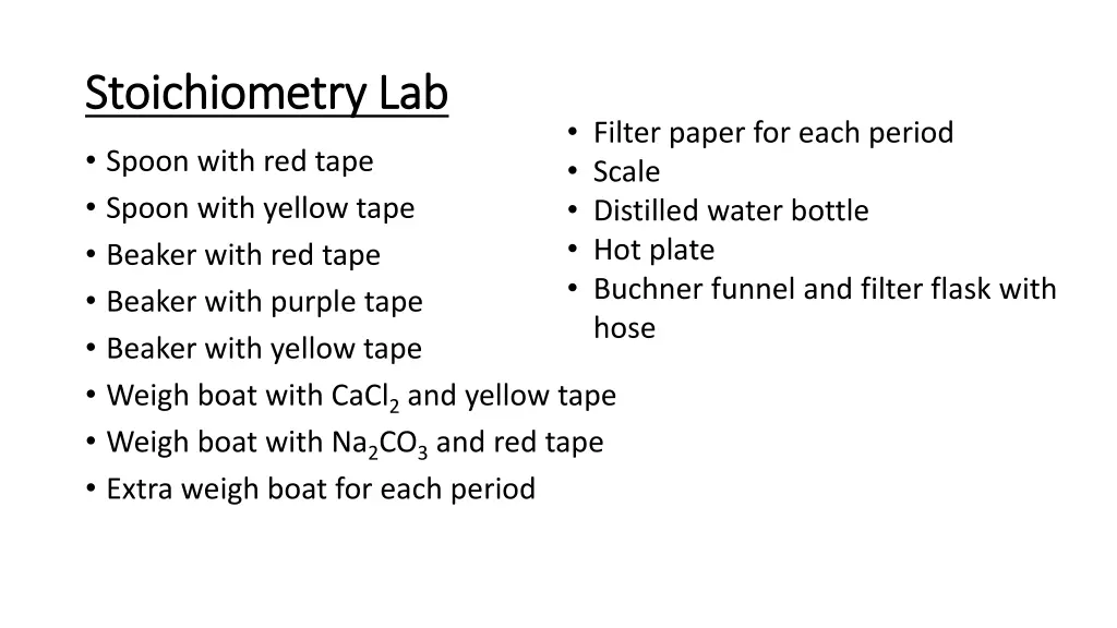 stoichiometry lab stoichiometry lab