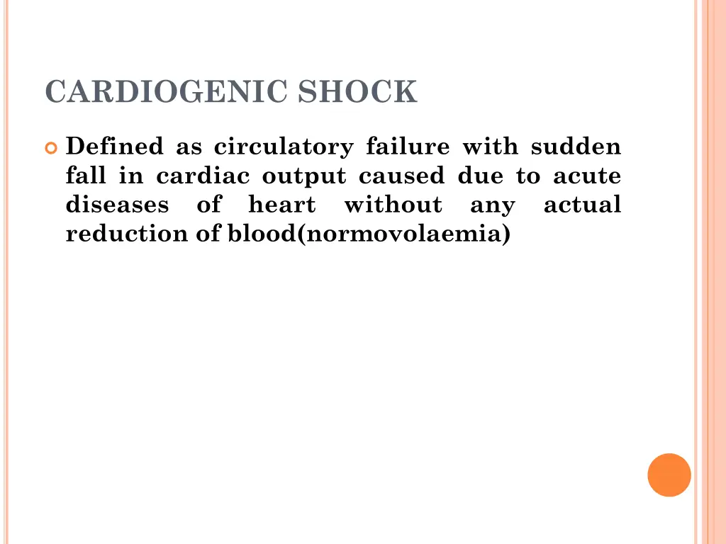 cardiogenic shock