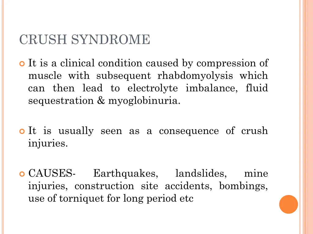 crush syndrome