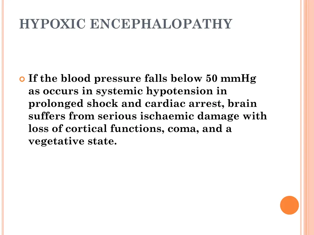 hypoxic encephalopathy