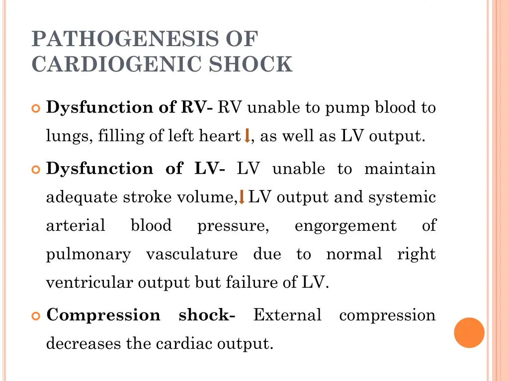 pathogenesis of cardiogenic shock