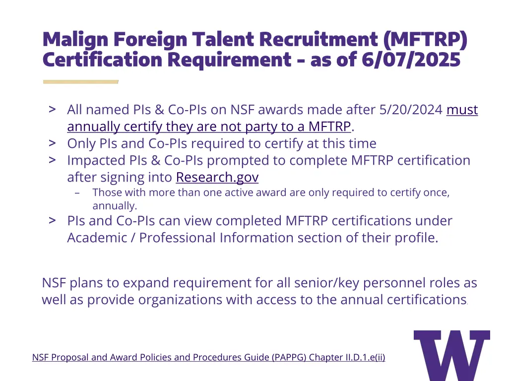 malign foreign talent recruitment mftrp
