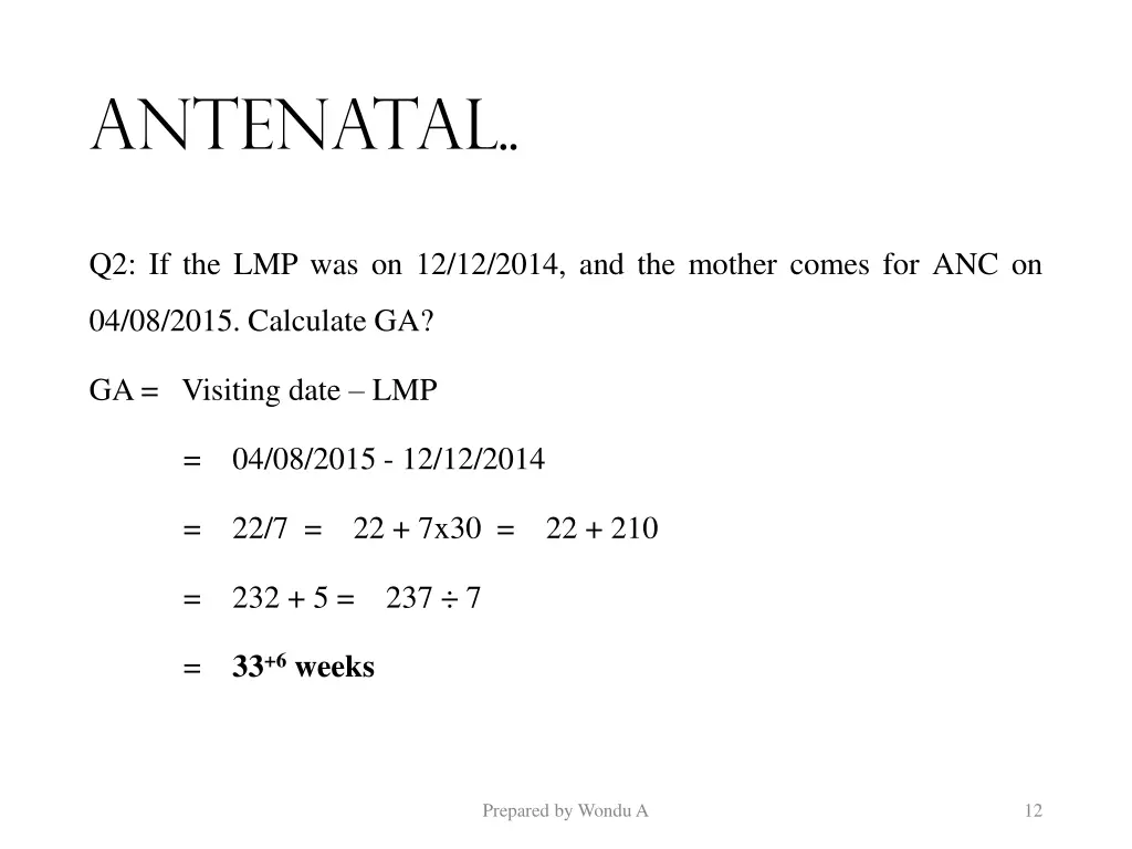 antenatal 9