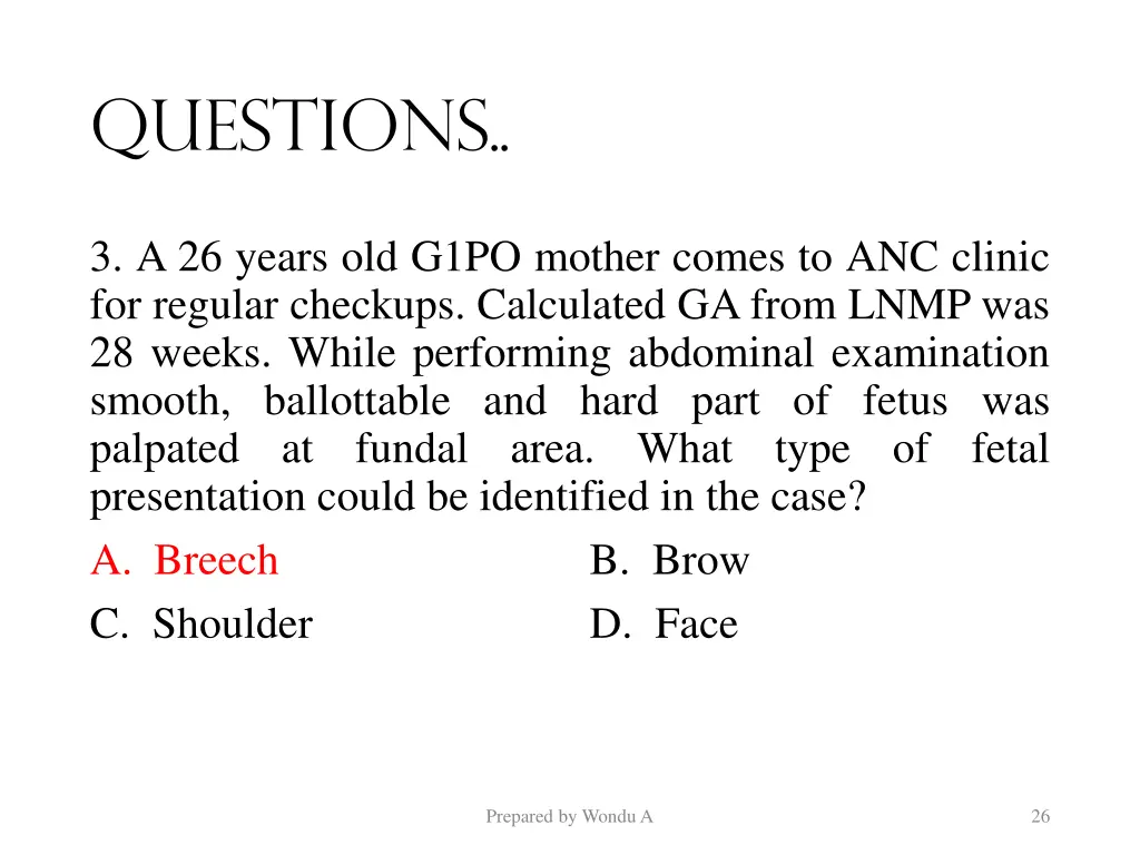 questions 1