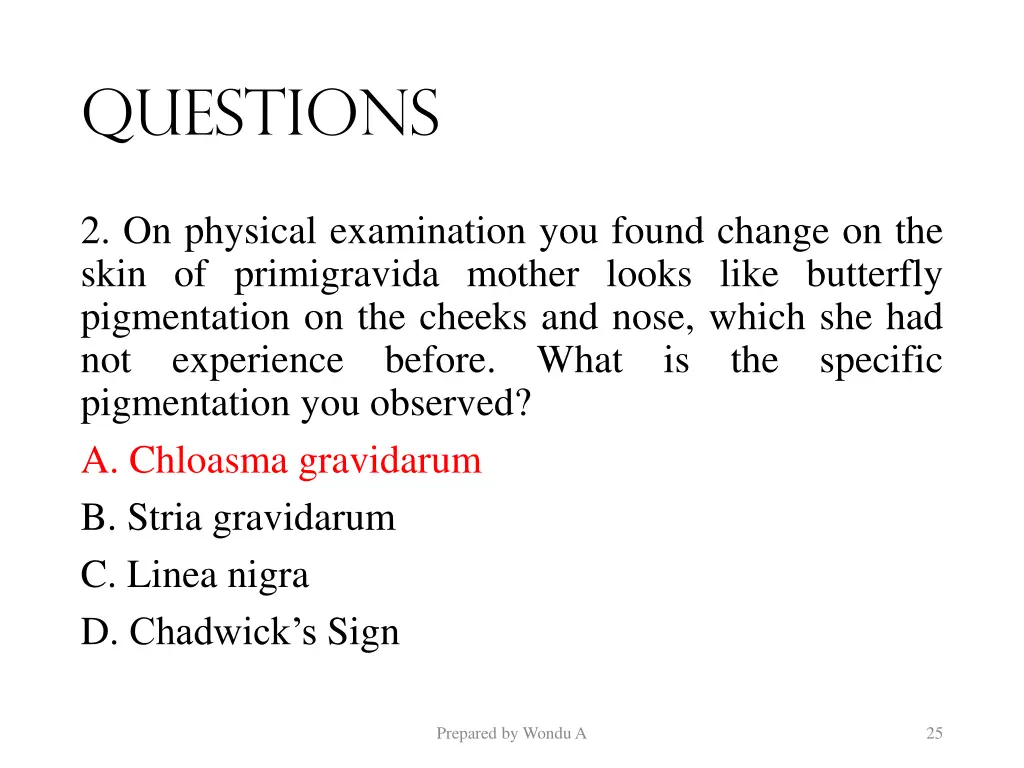 questions