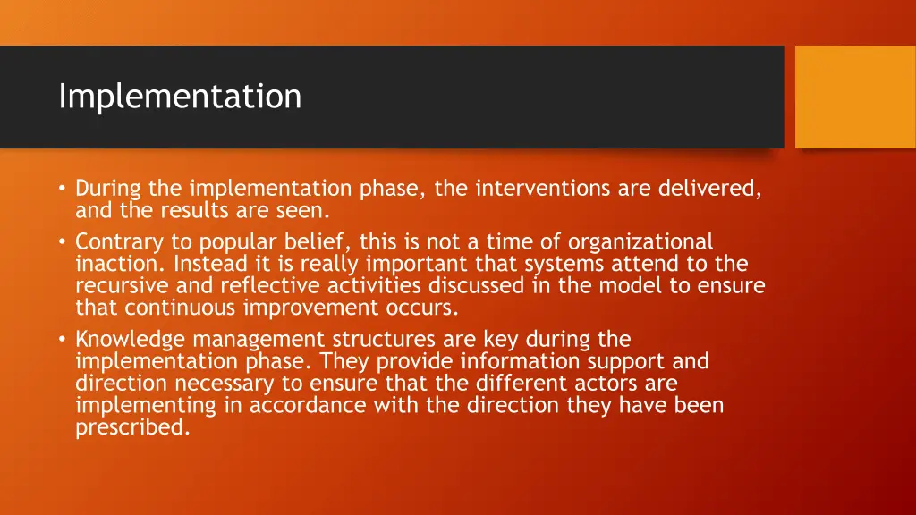 implementation