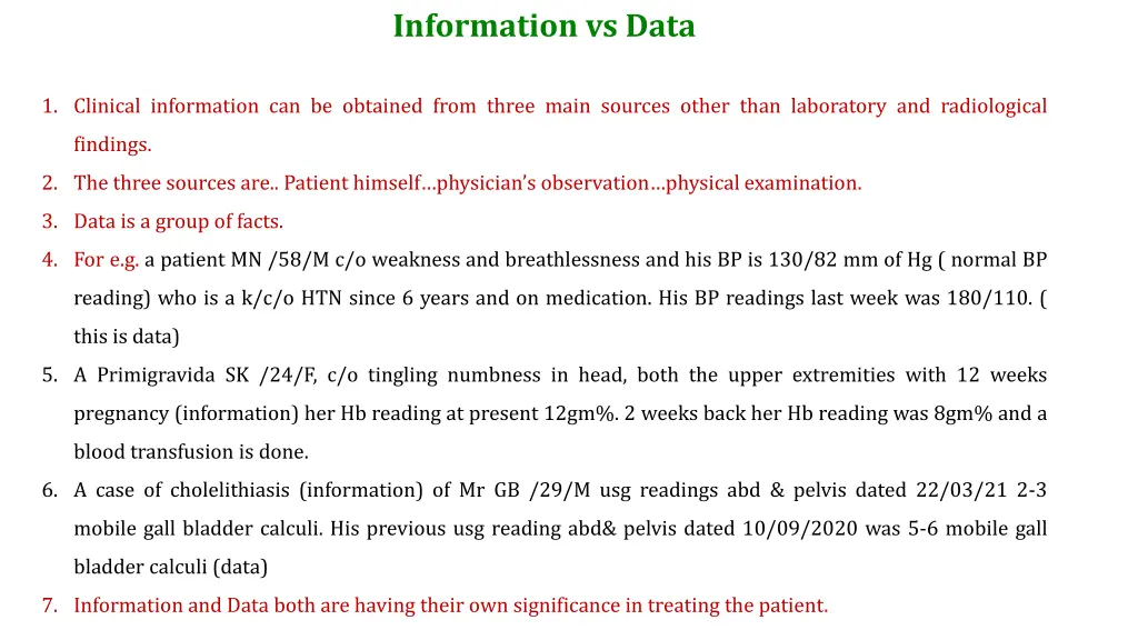 information vs data