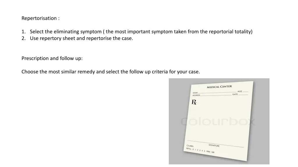 repertorisation