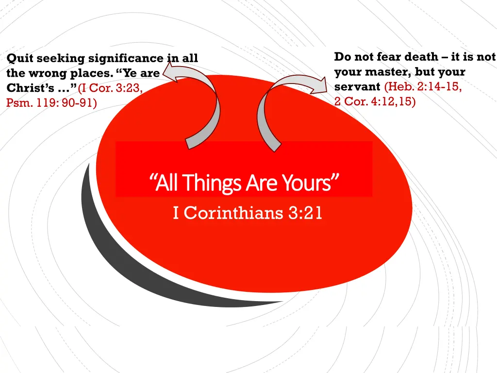 do not fear death it is not your master but your