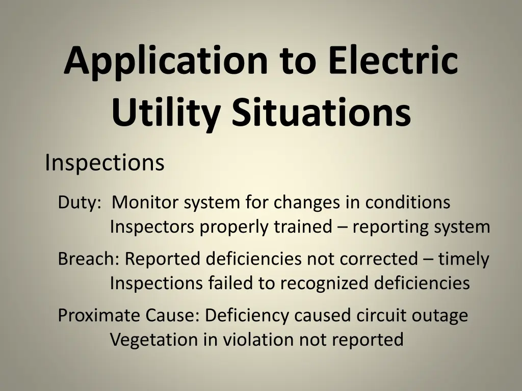 application to electric utility situations 2