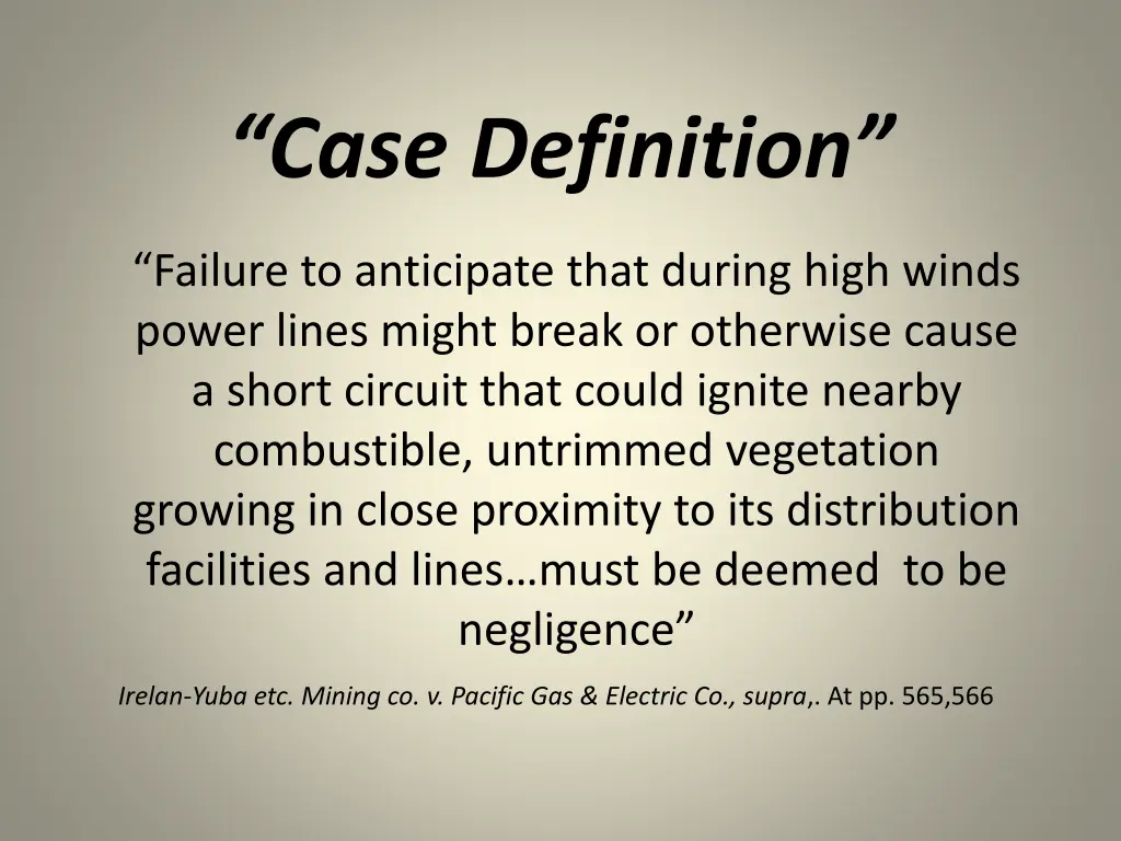 case definition 1