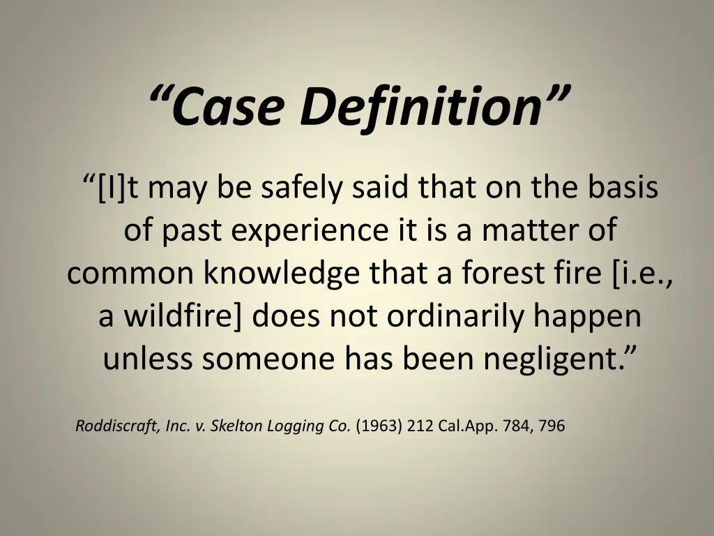 case definition