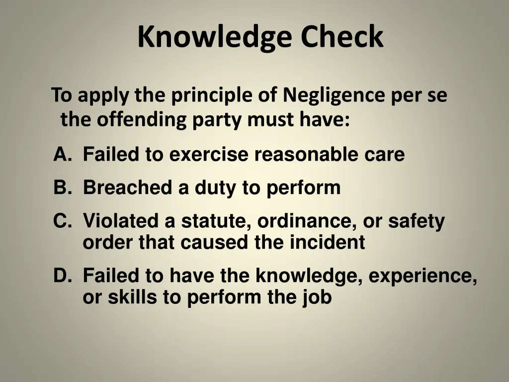 knowledge check 1