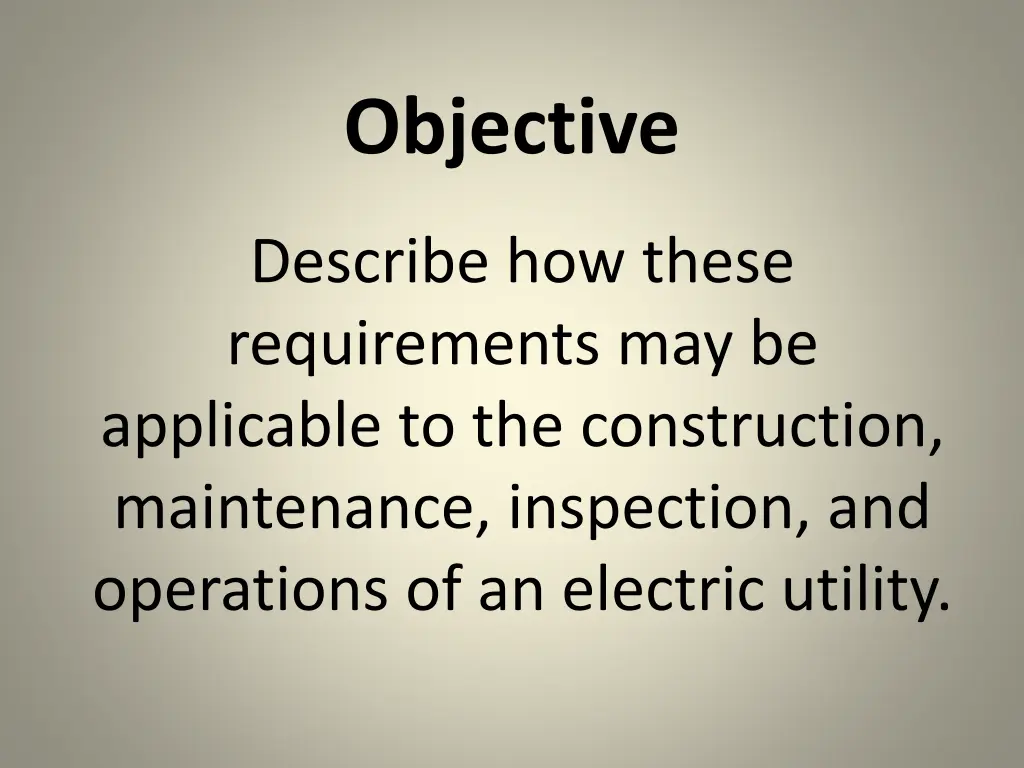objective 1